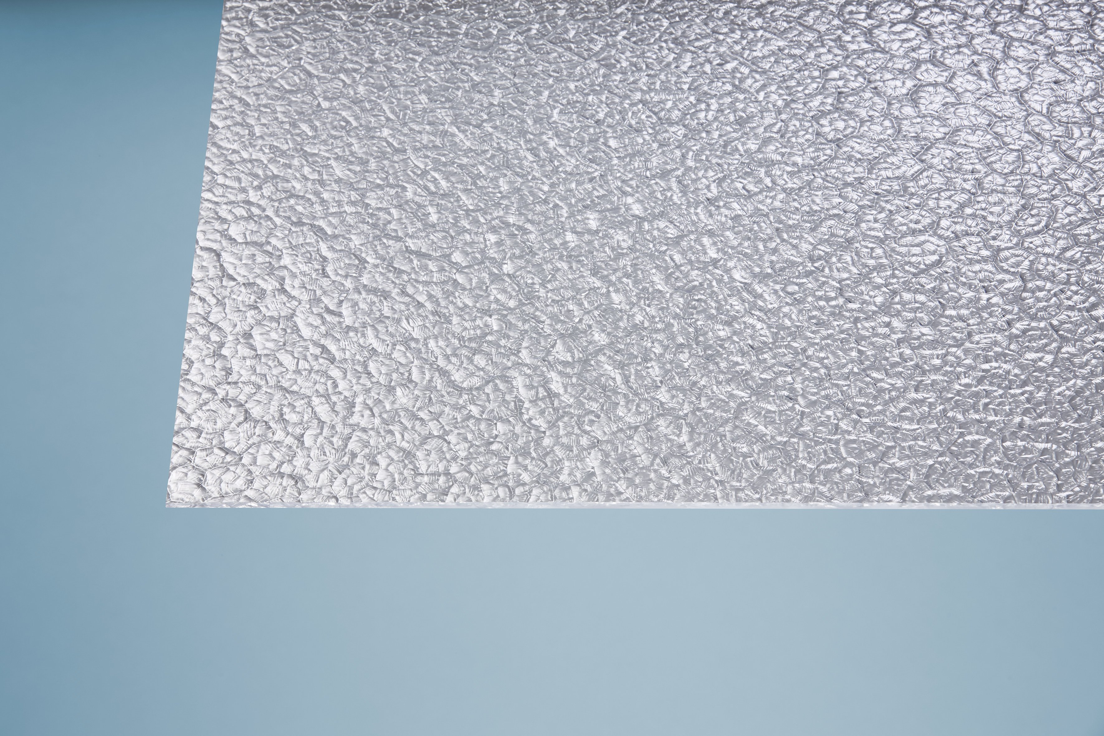 Polystyrol Türfüllung 1420 x 535 x 5 mm wabe klar