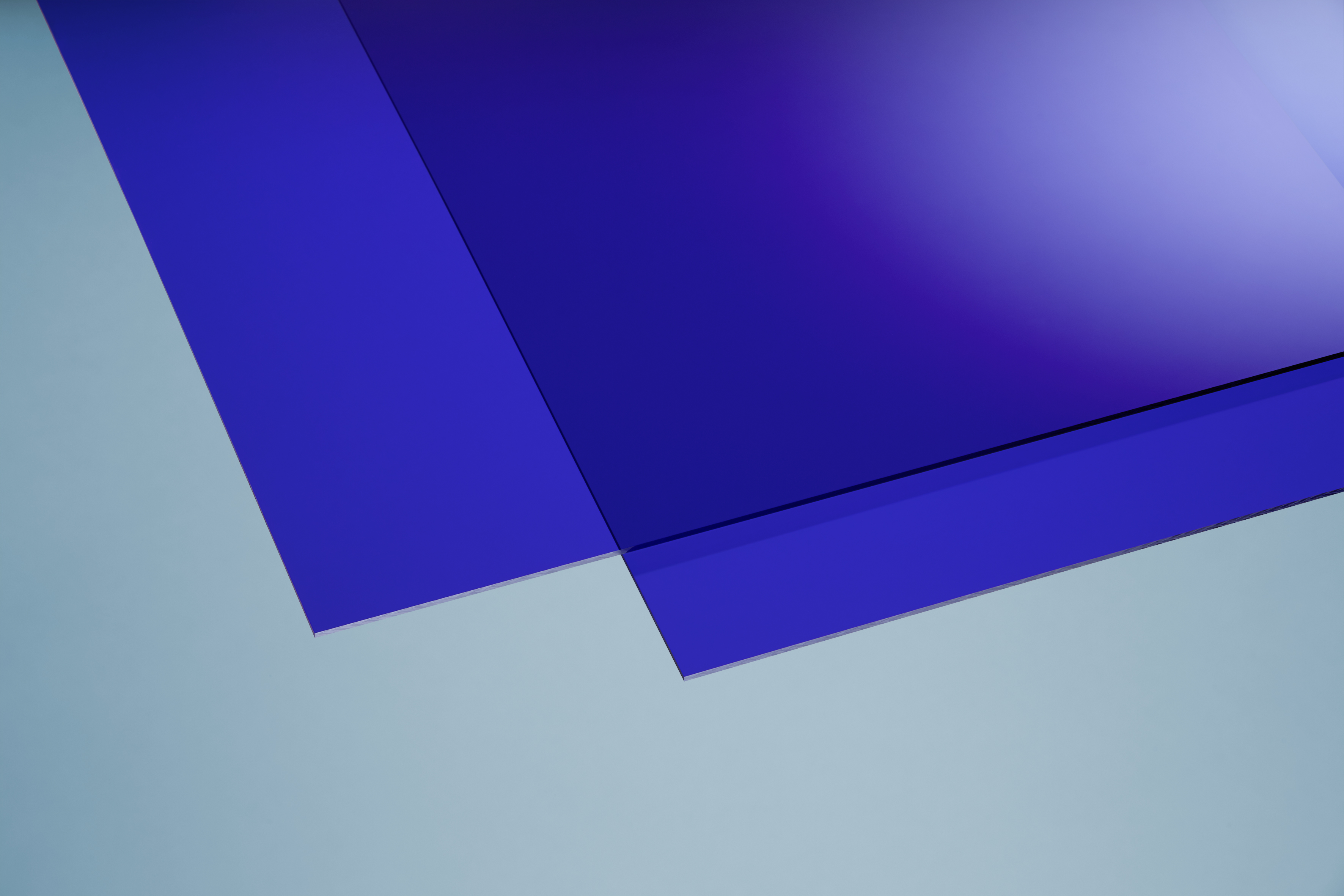 Acrylglas eben glatt blau 3 mm - Zuschnittsplatte