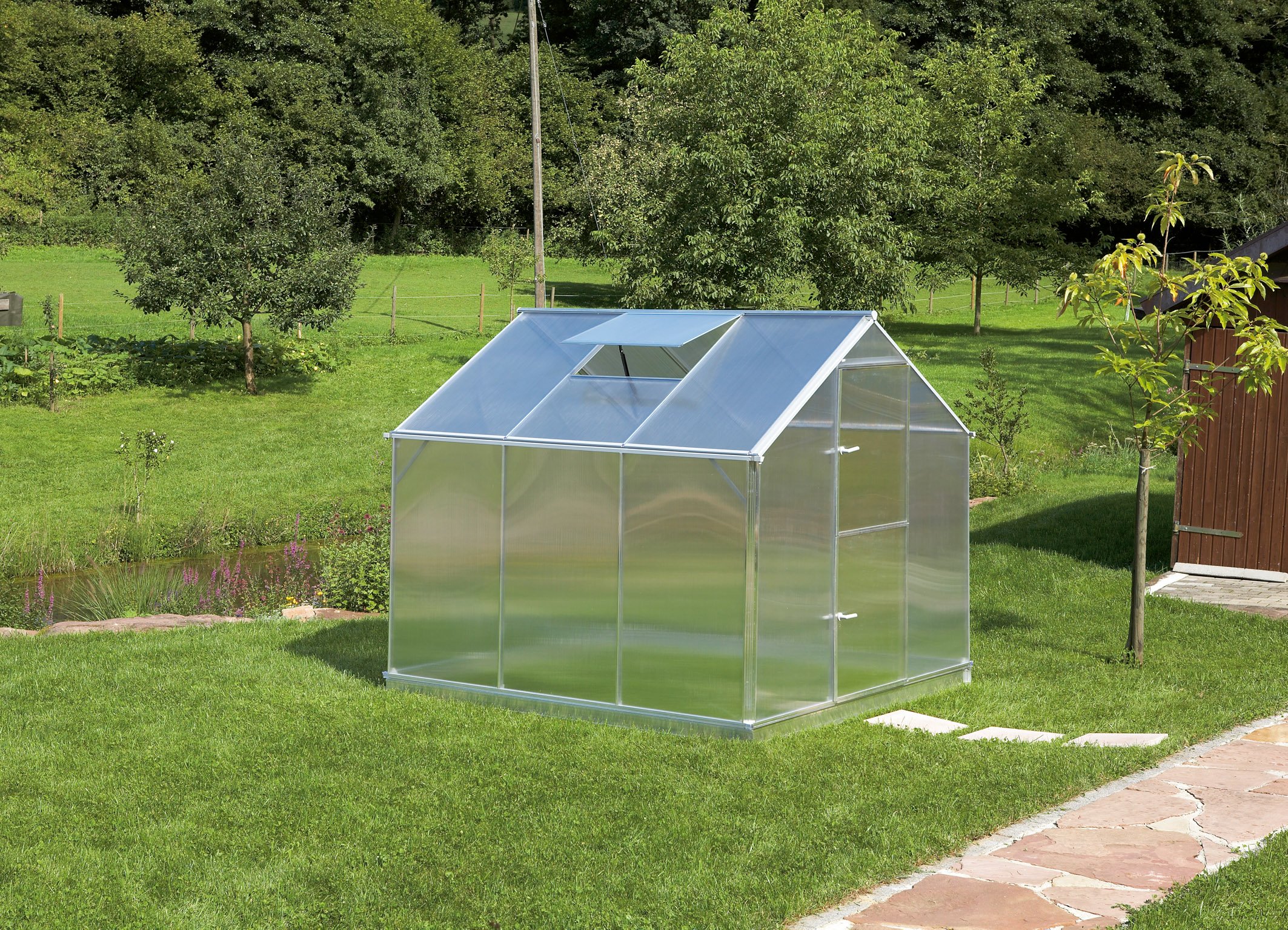 Gutta Aluminium Gewächshaus 5,18 m² Typ F3 Gutta Aluminium Gewächshaus 5,18 m² Typ F3
