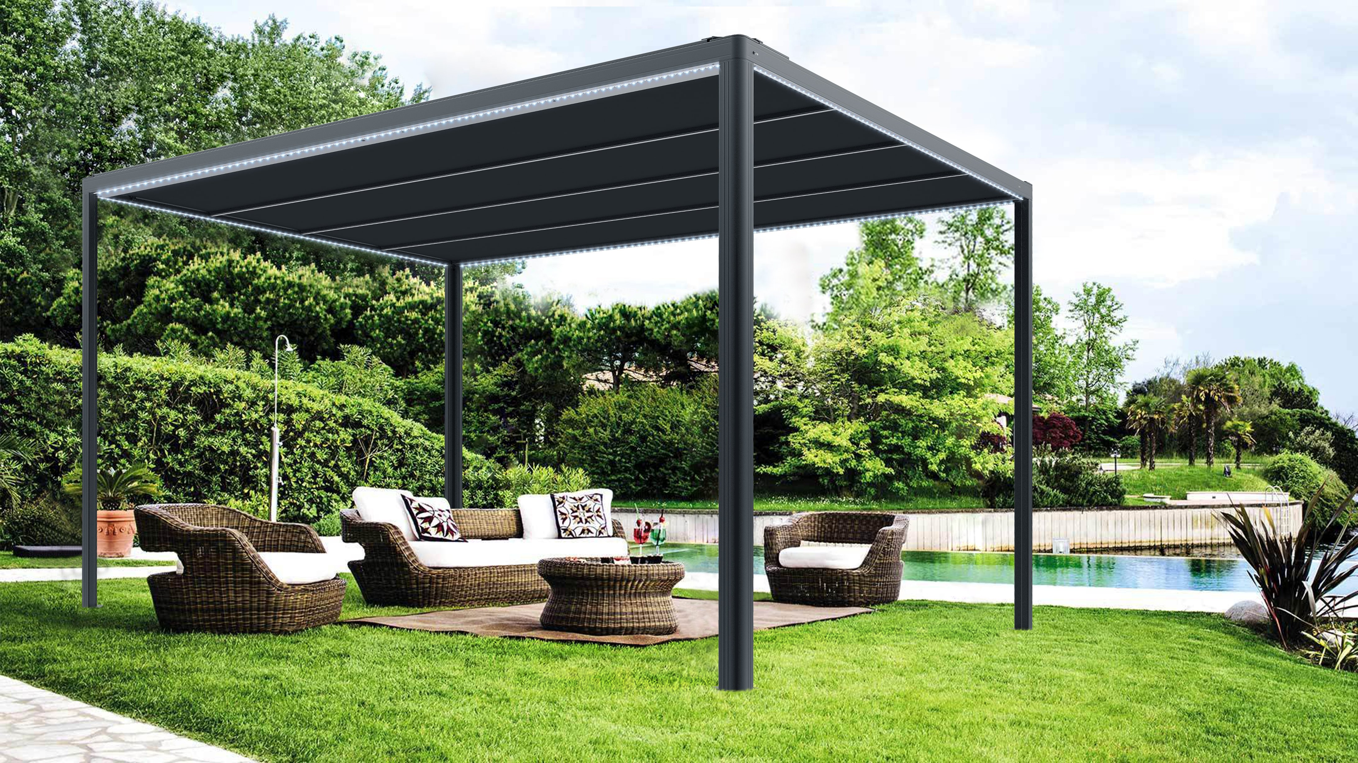 Gutta Pergola Tissu Solair