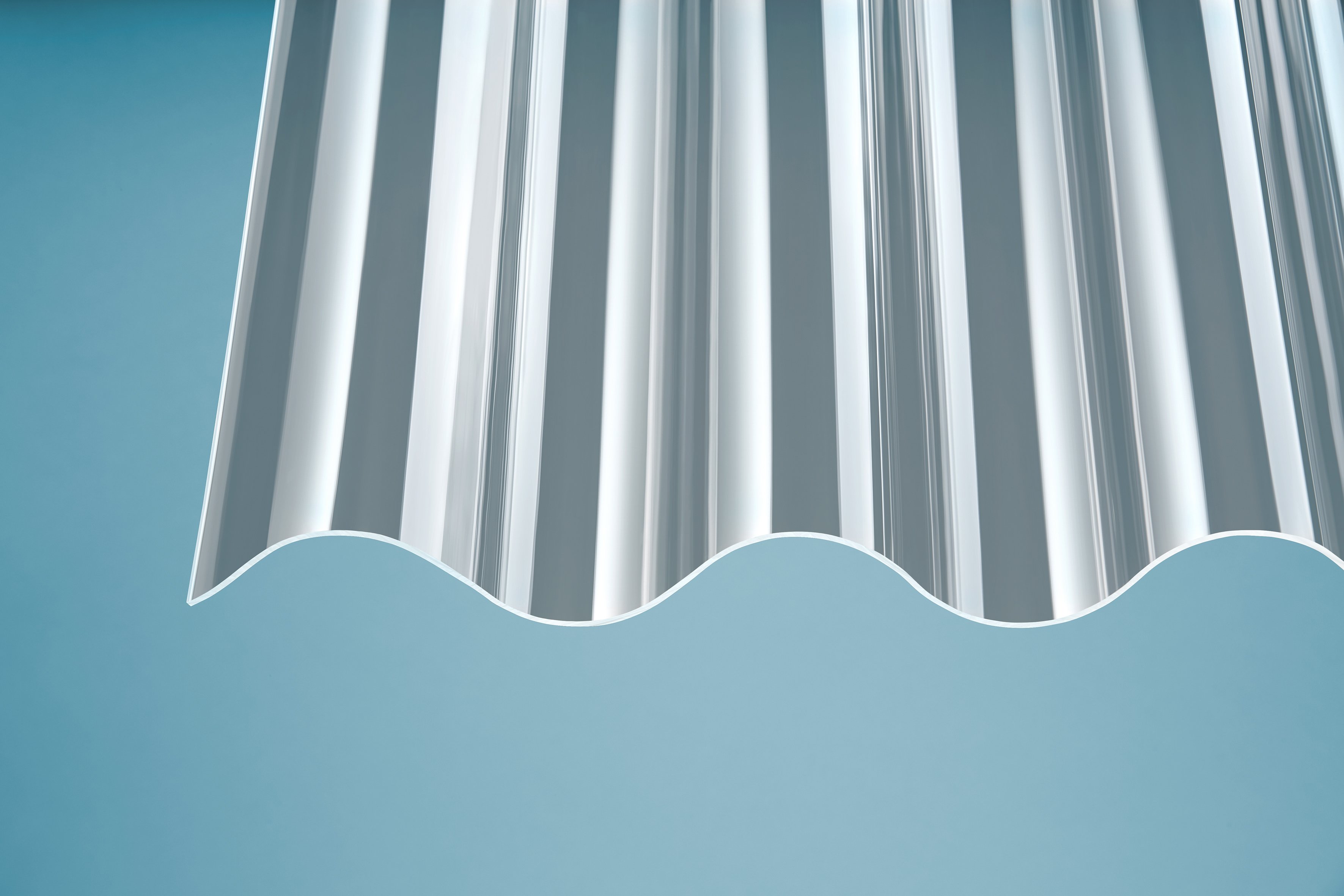 Acryl Wellplatten P5 Sinus 177/51 klar 3 mm Acryl Wellplatten P5 Sinus 177/51 klar 3 mm
