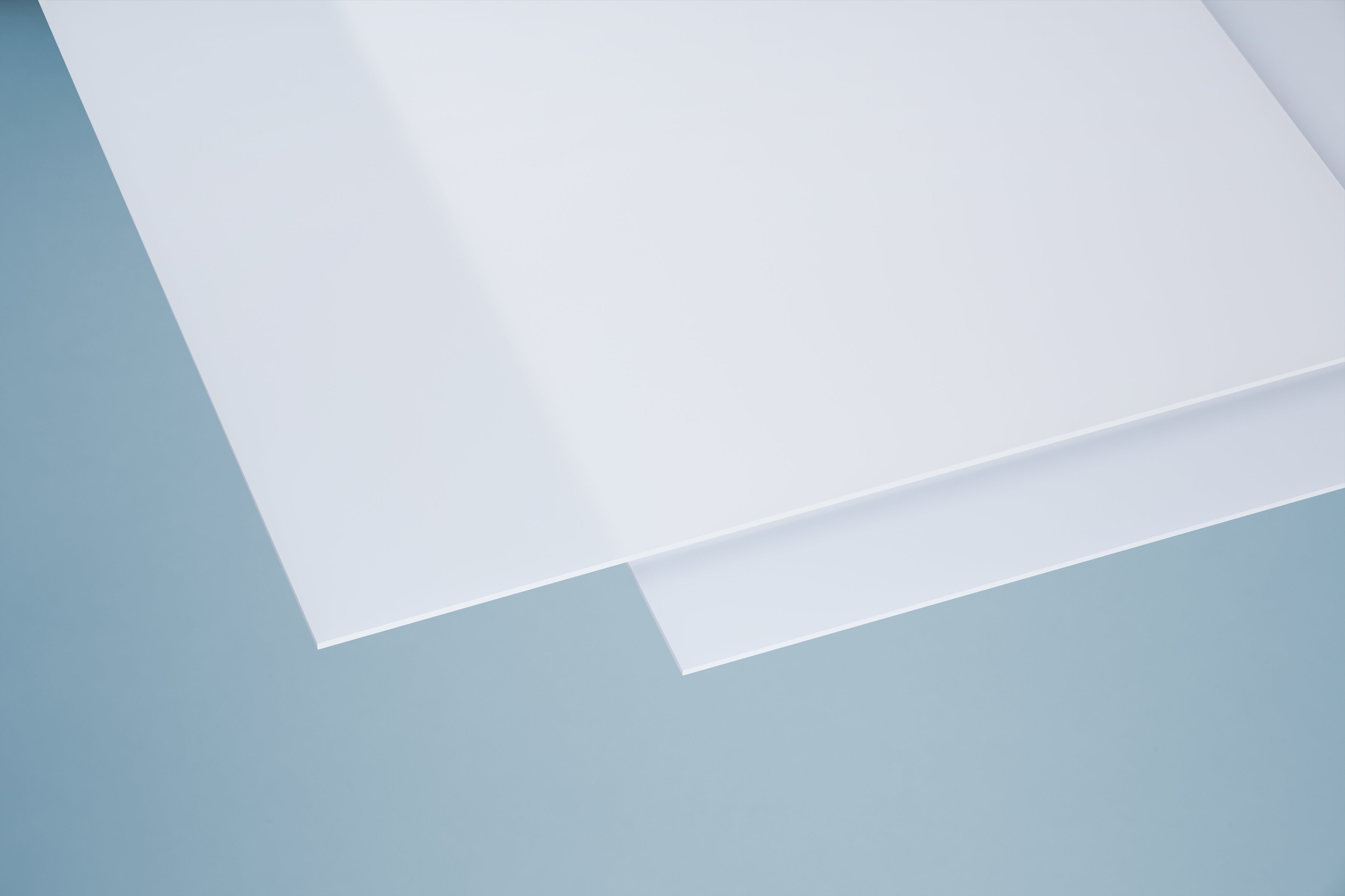 Acrylglas eben glatt weiß opal 64 3 mm - Zuschnittsplatte