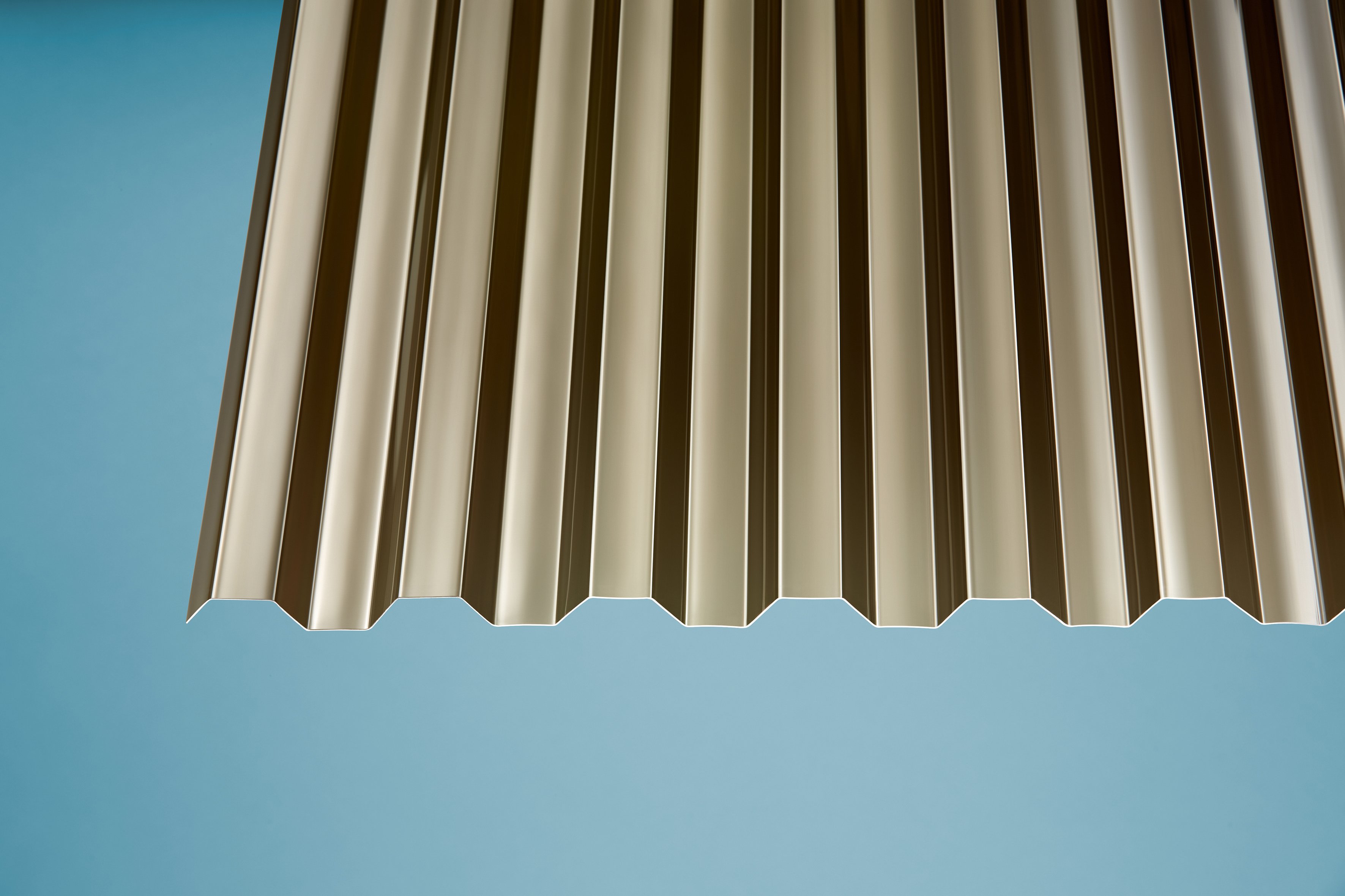 Polycarbonat Wellplatten Trapez 76/18 bronce
