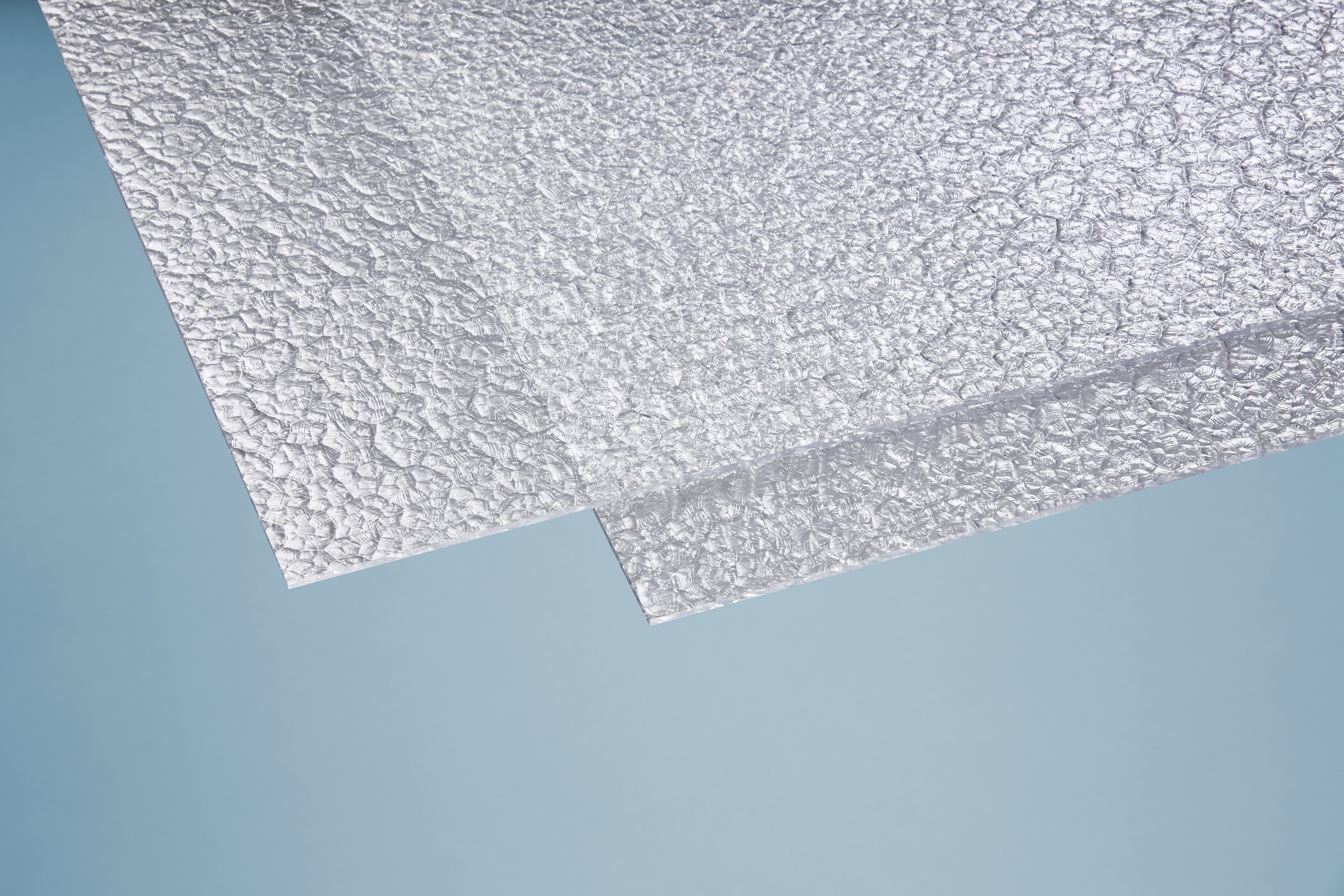 Polystyrol Türfüllung 1420 x 535 x 5 mm wabe klar