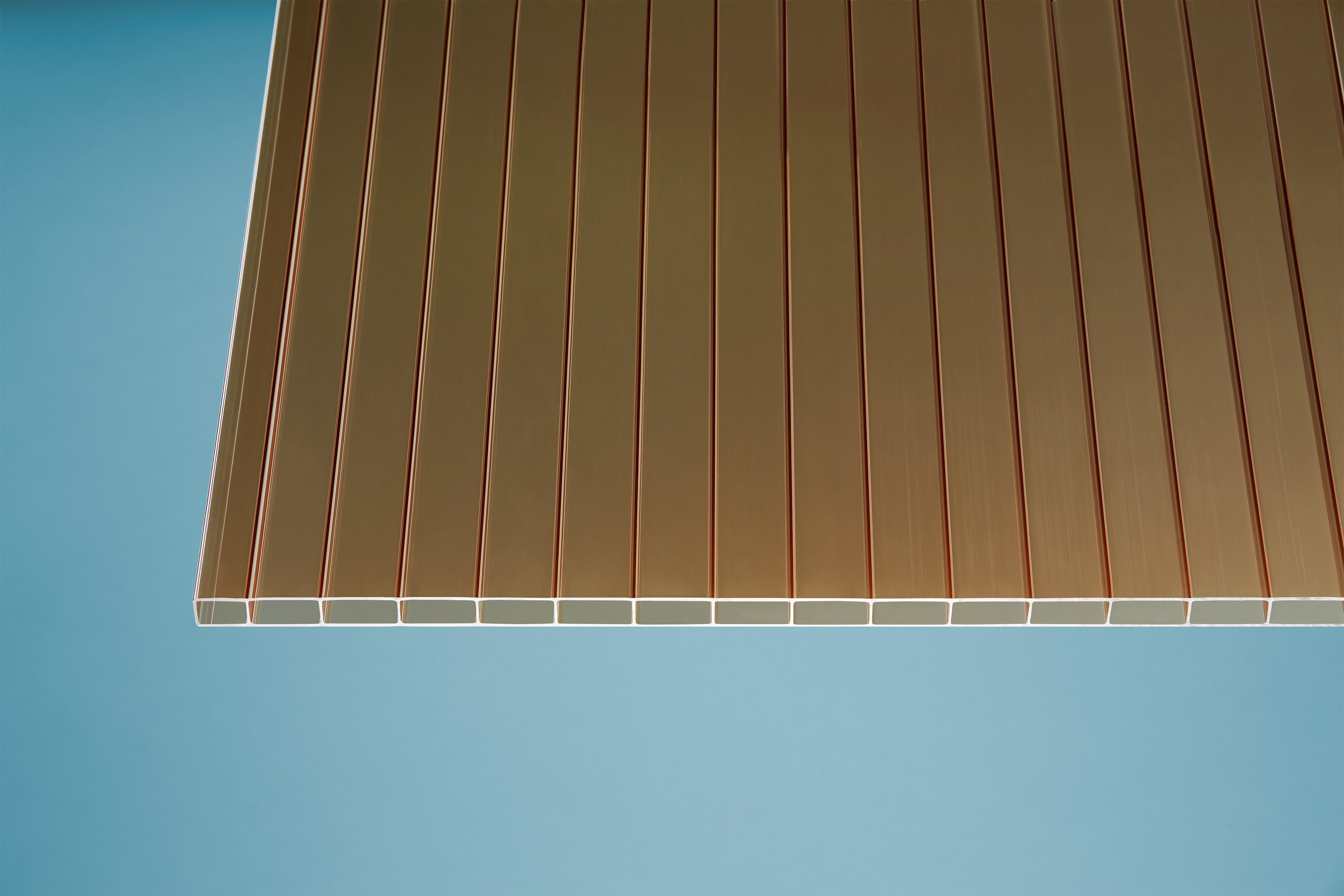 Acryl Stegplatten 16 mm bronce Acryl Stegplatten 16 mm bronce