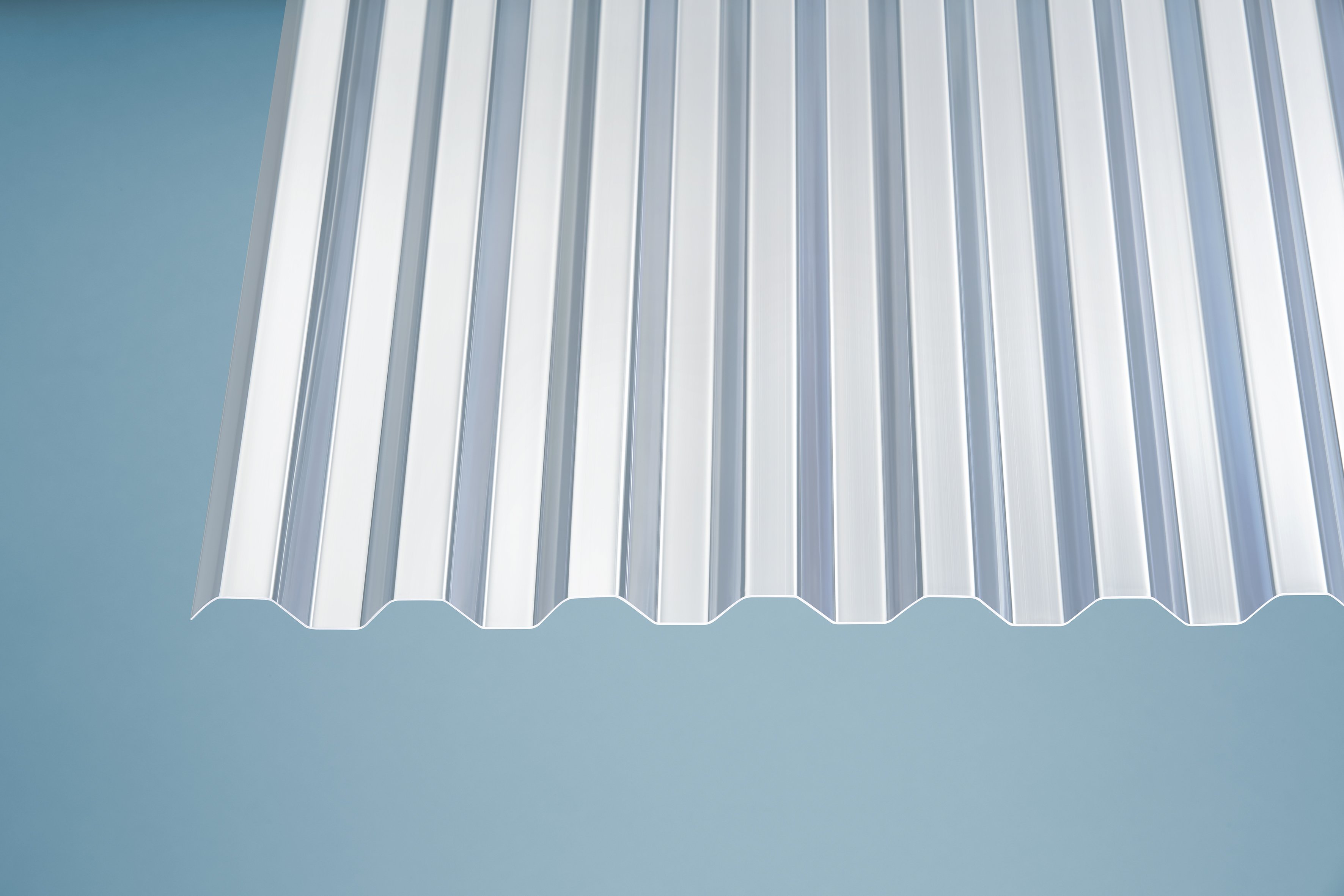 PVC Wellplatten Trapez 76/18 klar - 1,1 mm