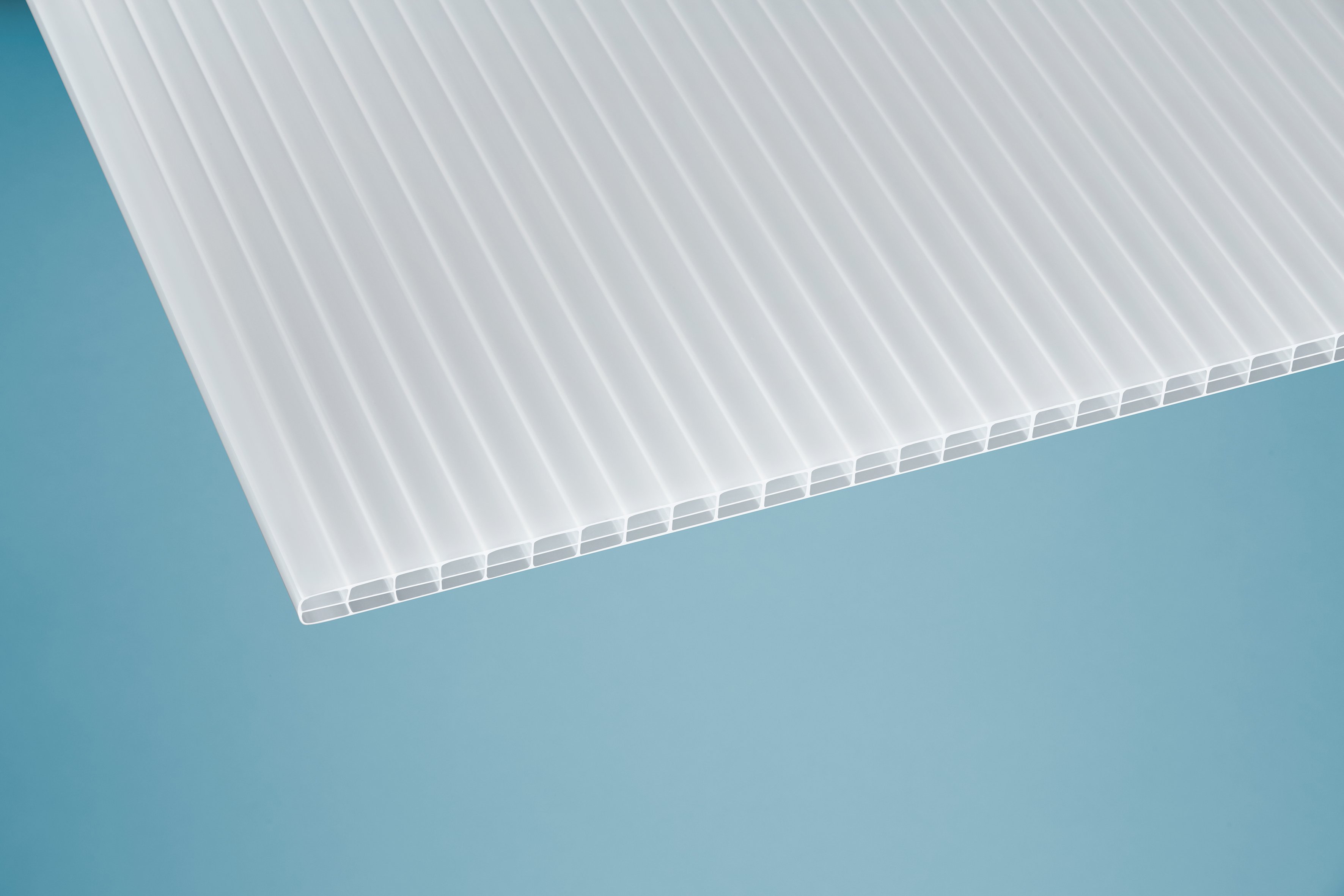 Polycarbonat Hohlkammerplatten 16 mm opal-weiß