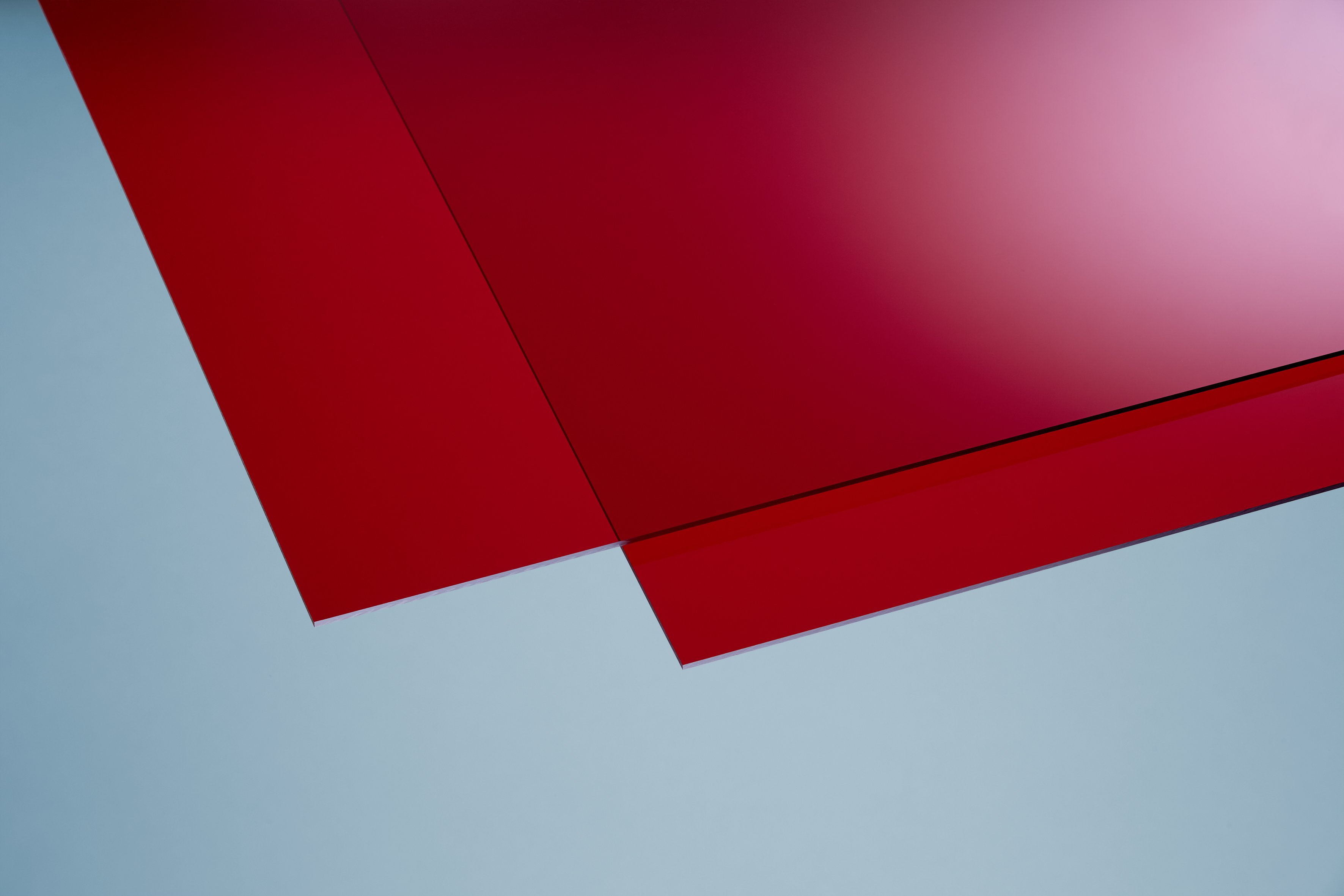 Acrylglas eben glatt rot 3 mm - Zuschnittsplatte
