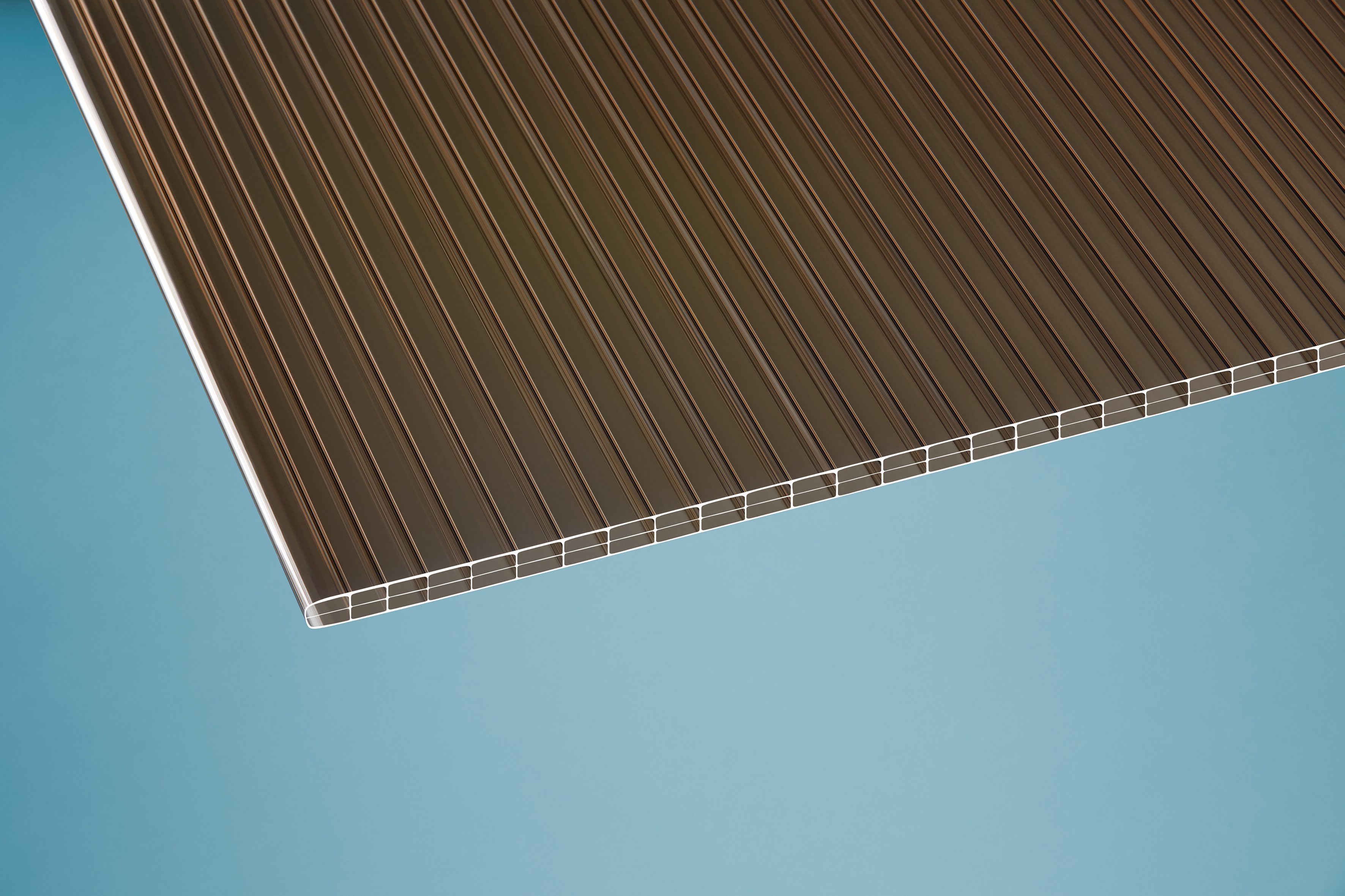 Polycarbonat Hohlkammerplatten 16 mm bronce