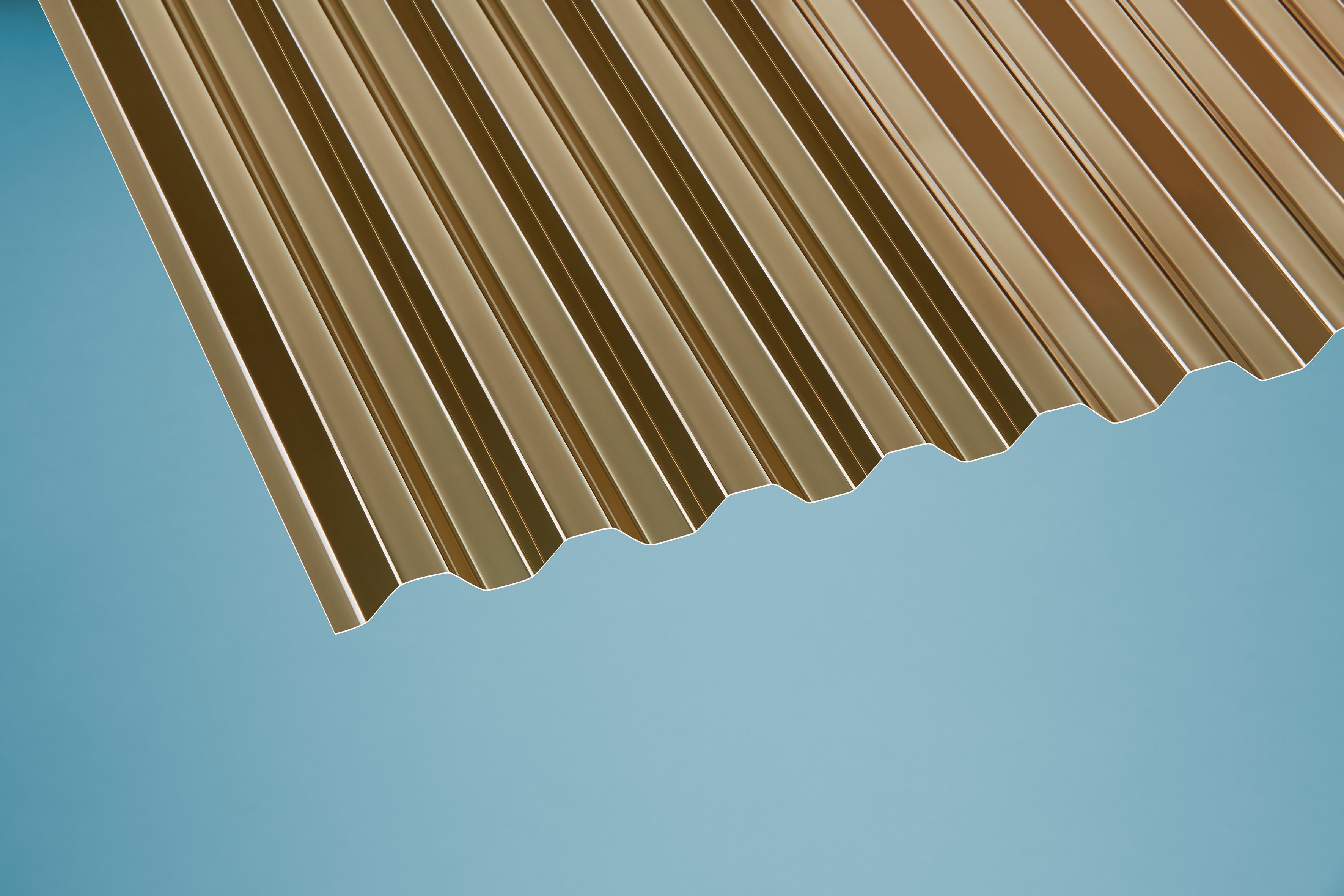 PVC Wellplatten Trapez 76/18 bronce - 0,8 mm
