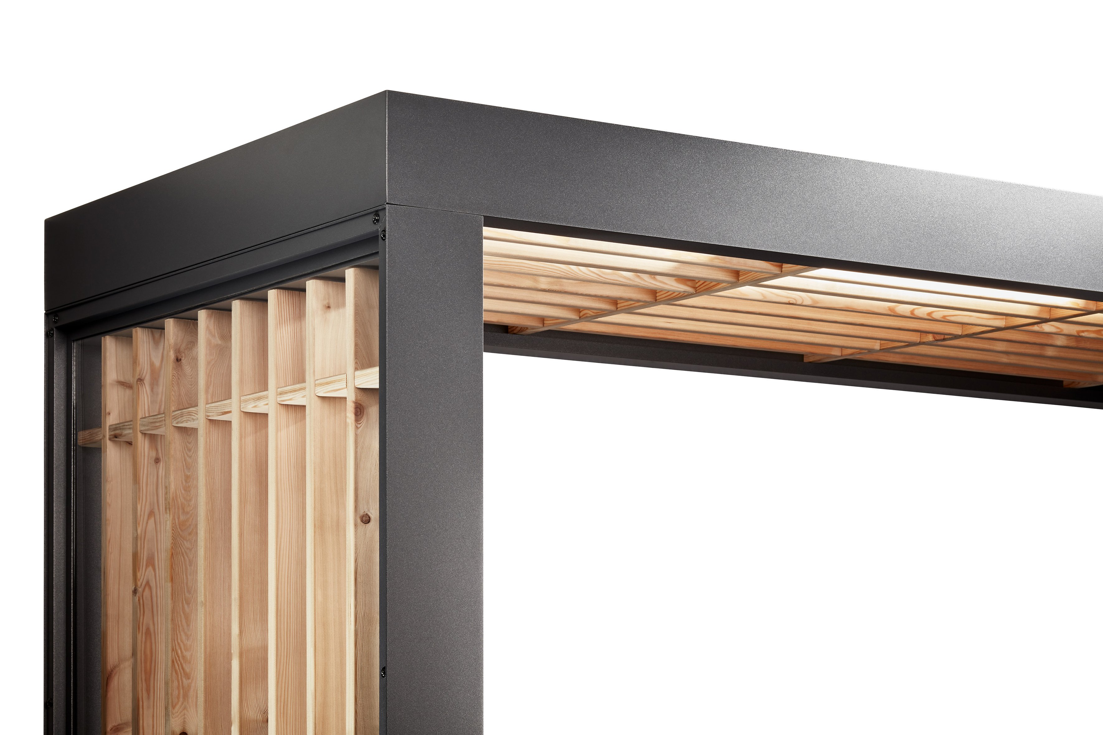 Gutta Rechteckvordach BS Timber mit Seitenteil
