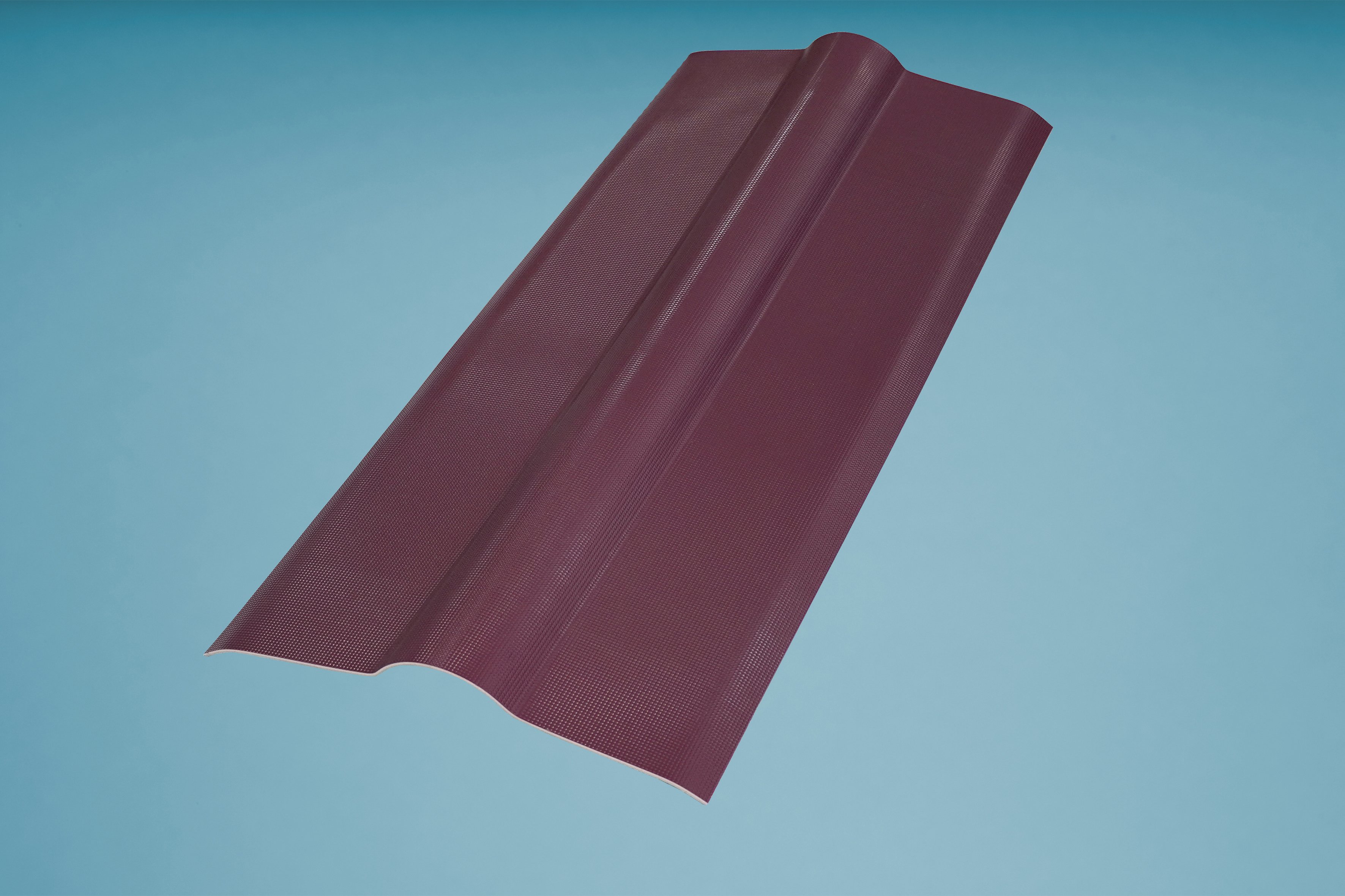 Firsthauben rot für Shelltec Wellplatten Firsthauben rot für Shelltec Wellplatten