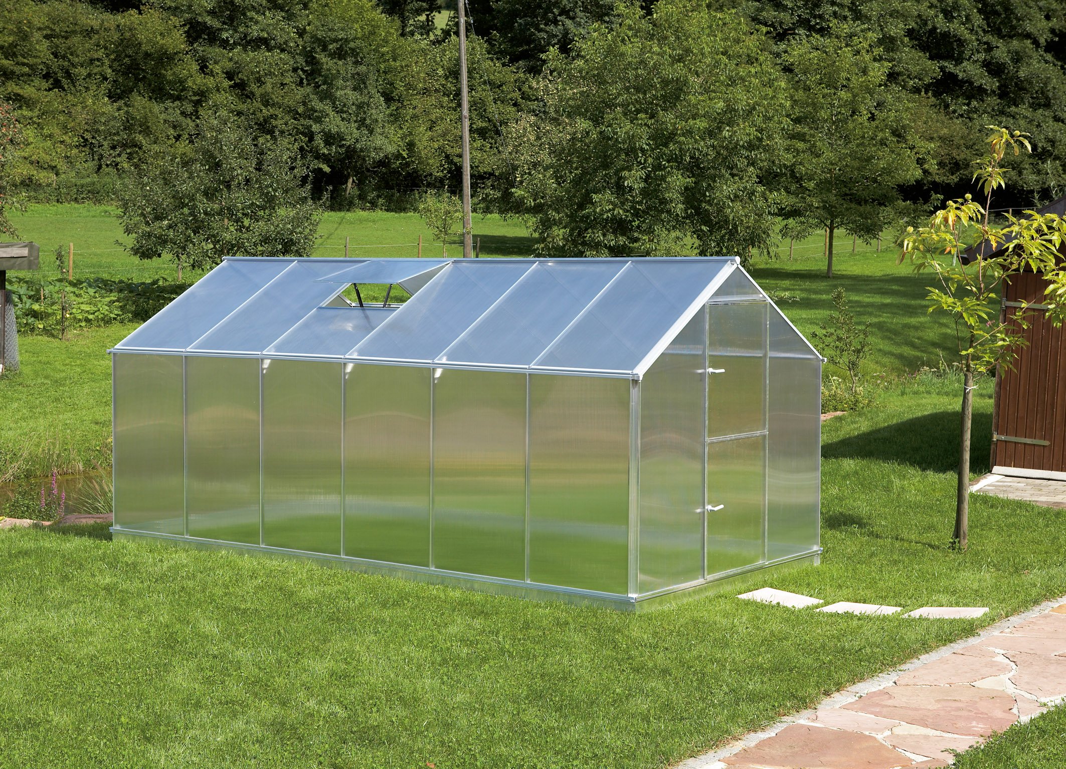 Gutta Aluminium Gewächshaus 10,17 m² Typ F6 Gutta Aluminium Gewächshaus 10,17 m² Typ F6