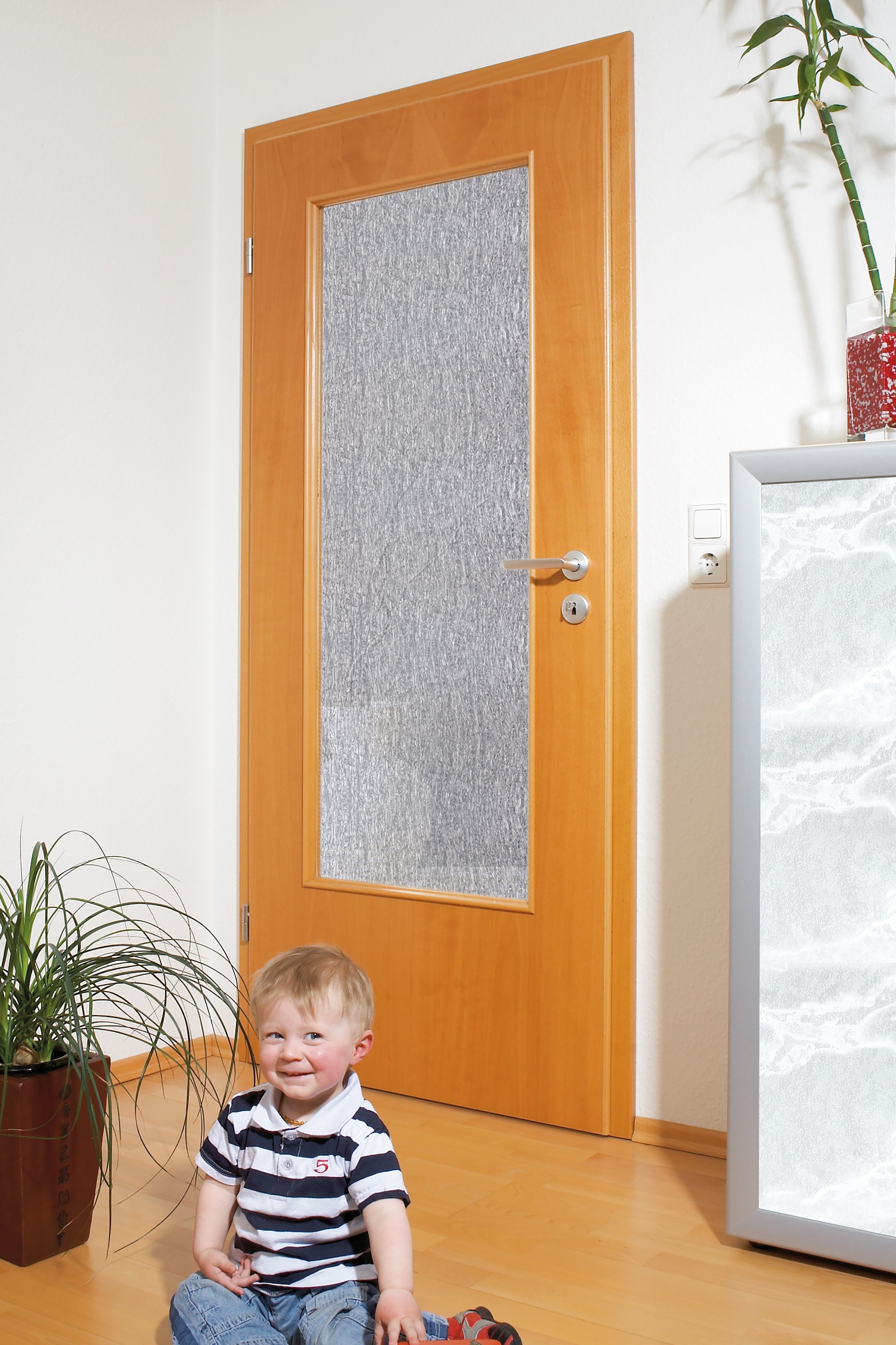 Polystyrol Türfüllung 1420 x 410 x 5 mm rinde fein klar
