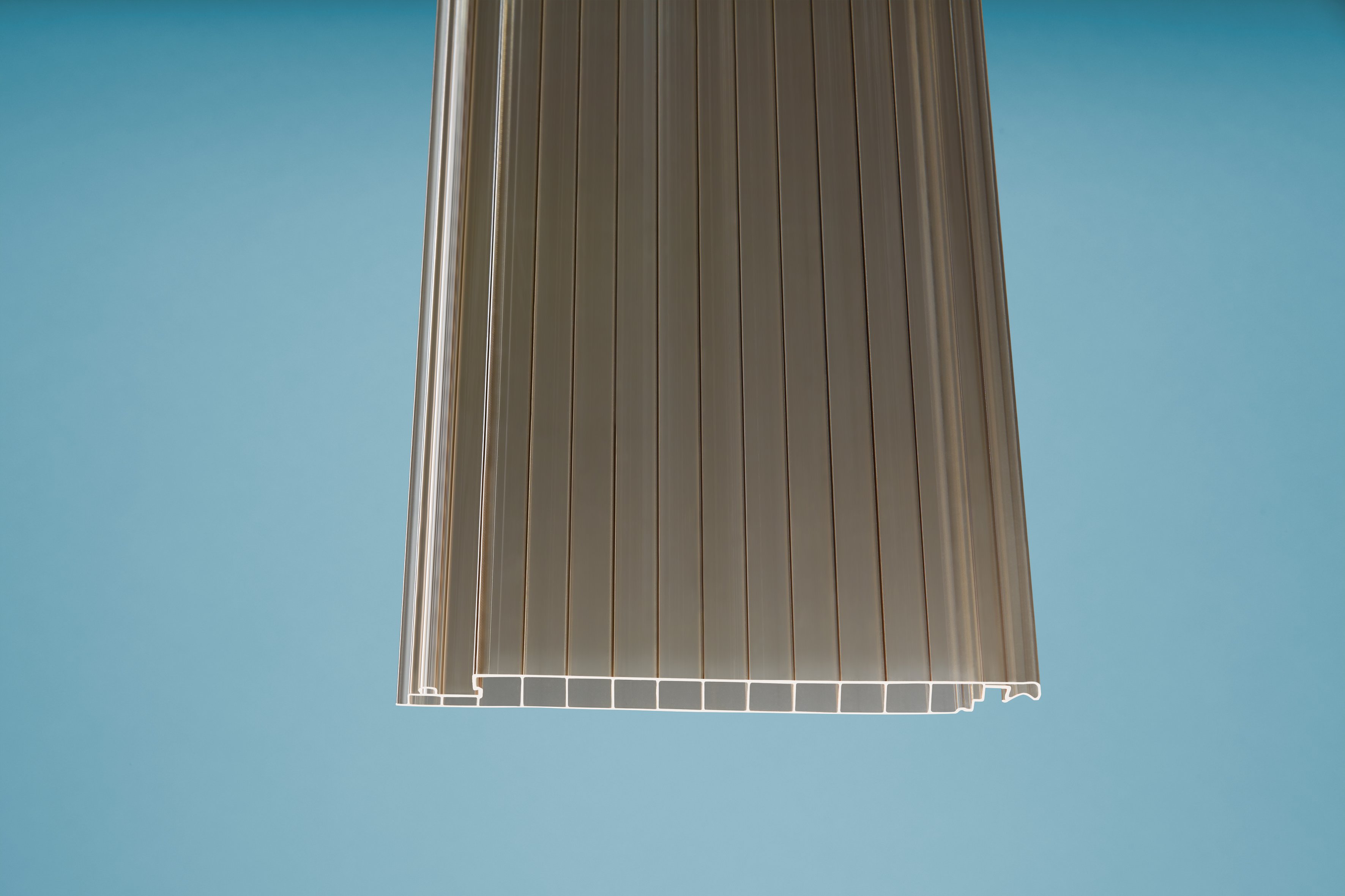 Polycarbonat Dachpaneele easy-click plus 16 mm bronce