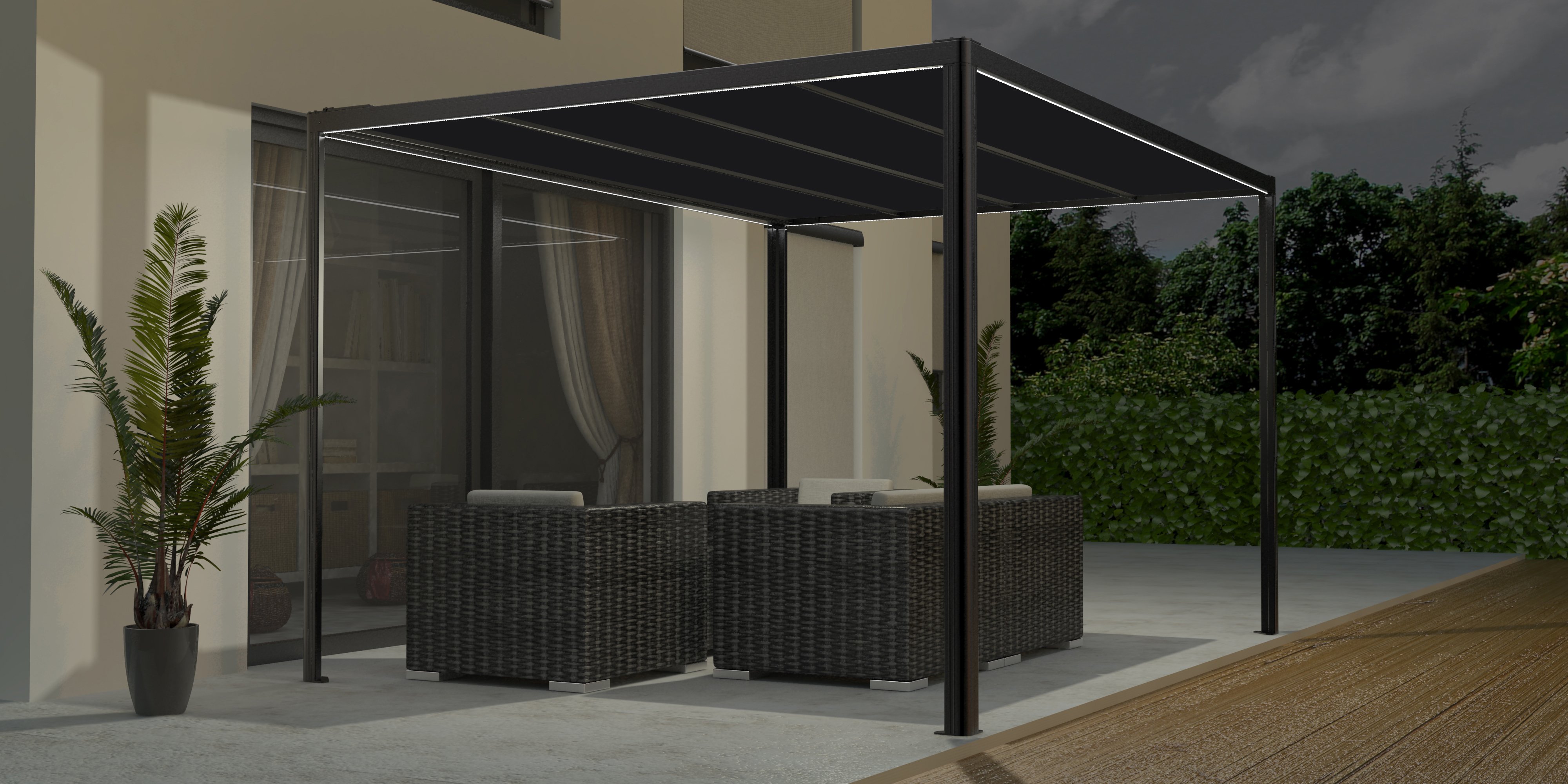 Gutta Pergola Tissu Solair