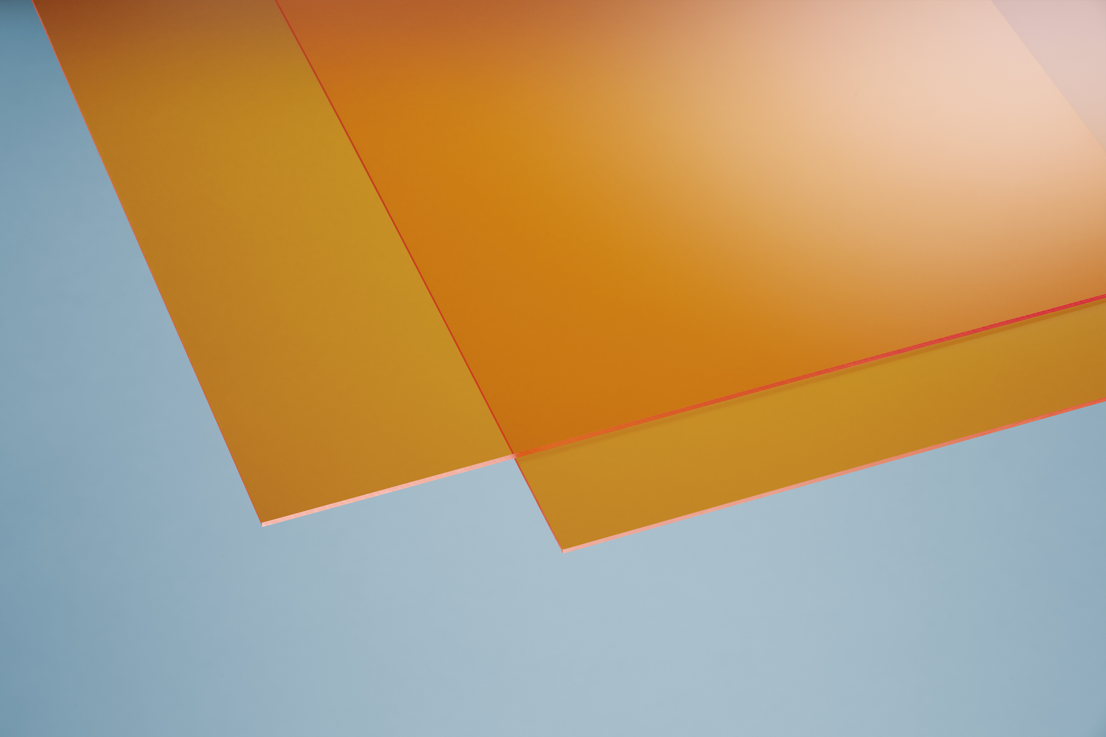 Acrylglas eben glatt orange 3 mm - Zuschnittsplatte