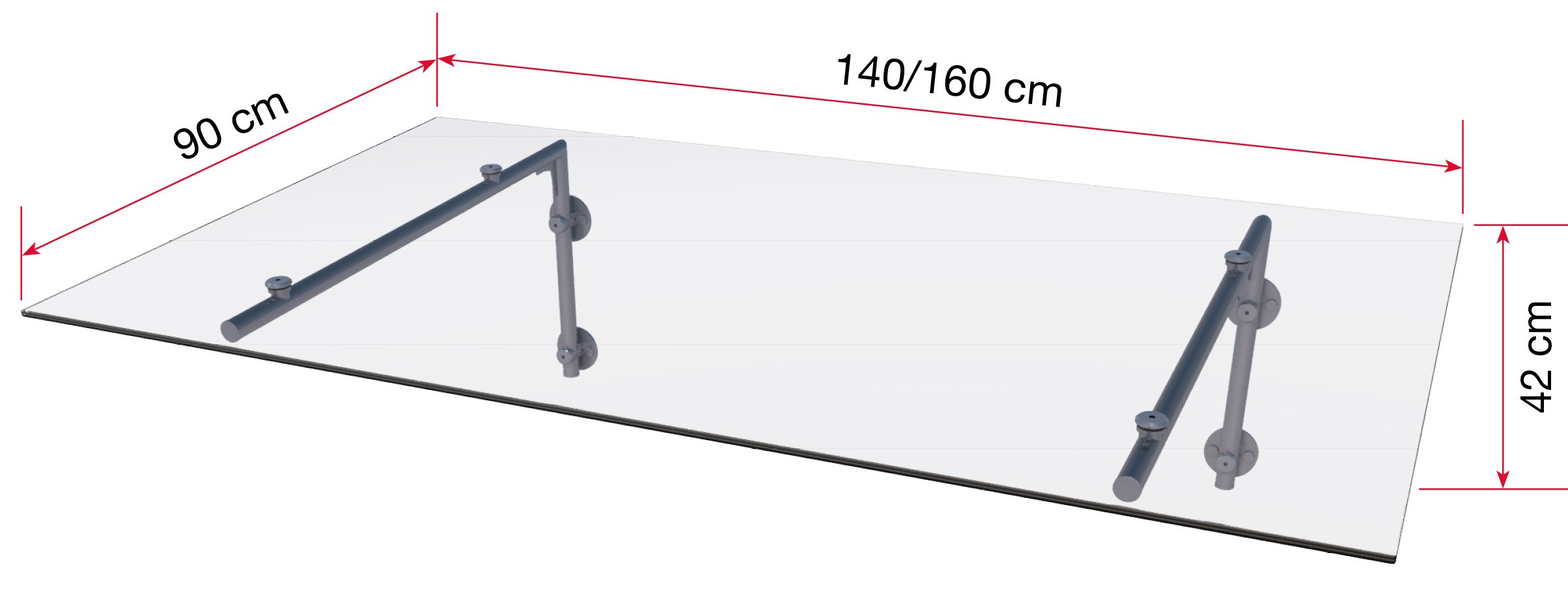 Edelstahlvordach HD/L Edelstahlvordach HD/L