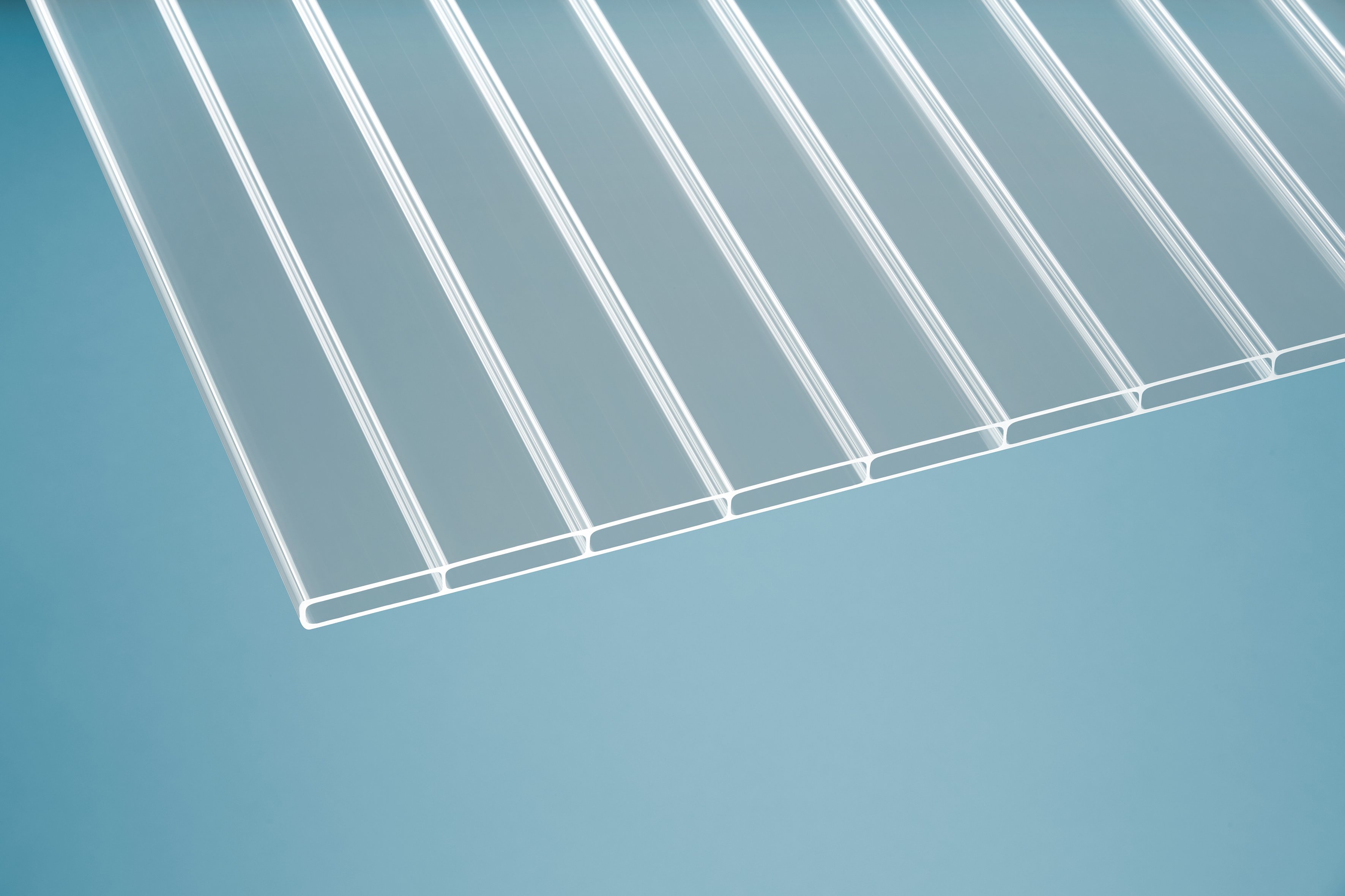 Acryl Stegplatten 16 mm Antidrop klar 16/64