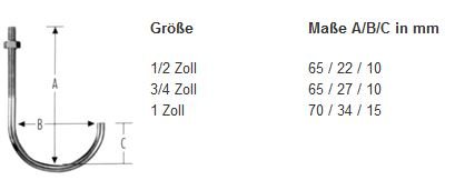 Rohrhaken M6