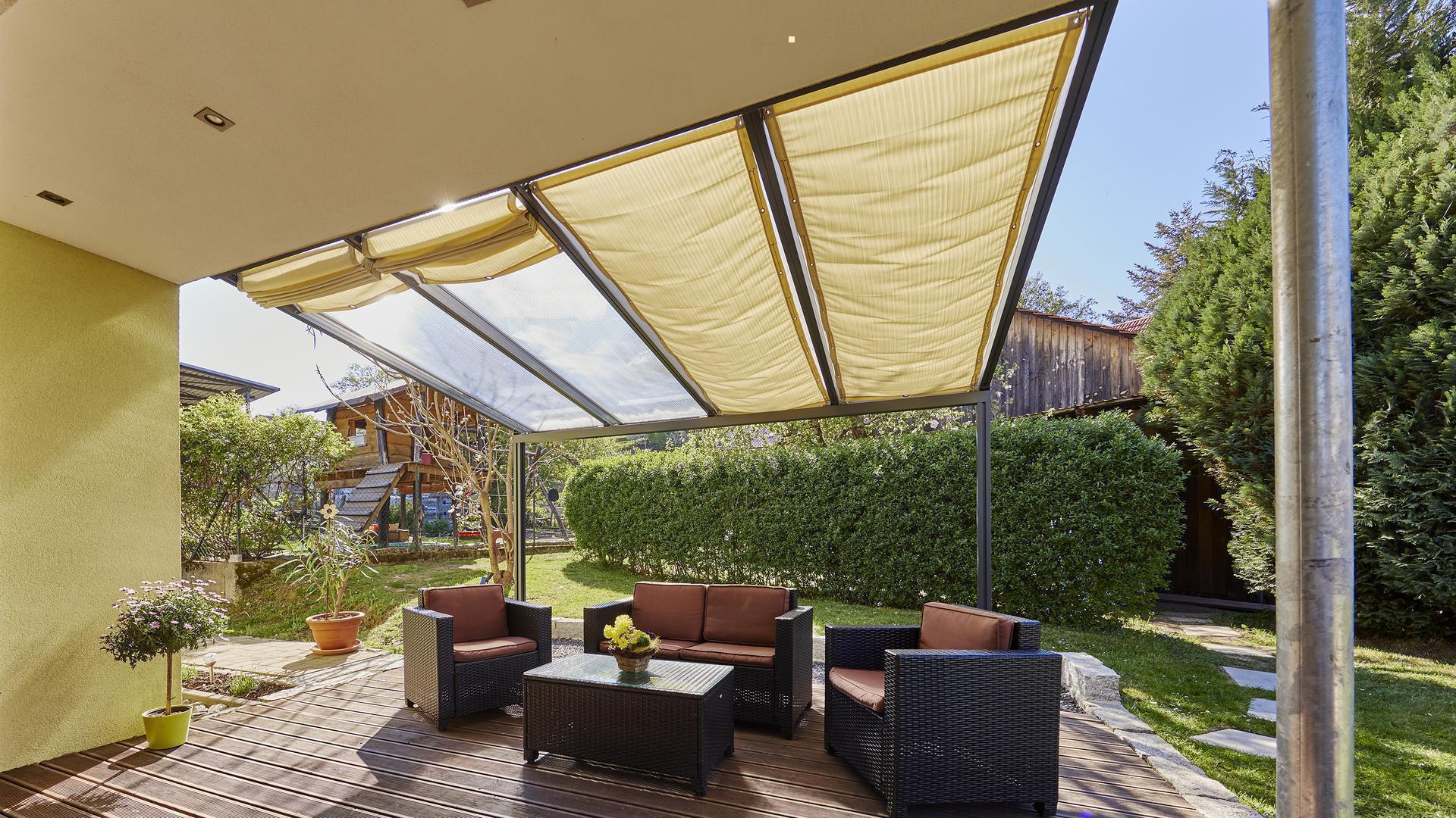 Gutta Seilspannmarkise für Terrassendach Standard