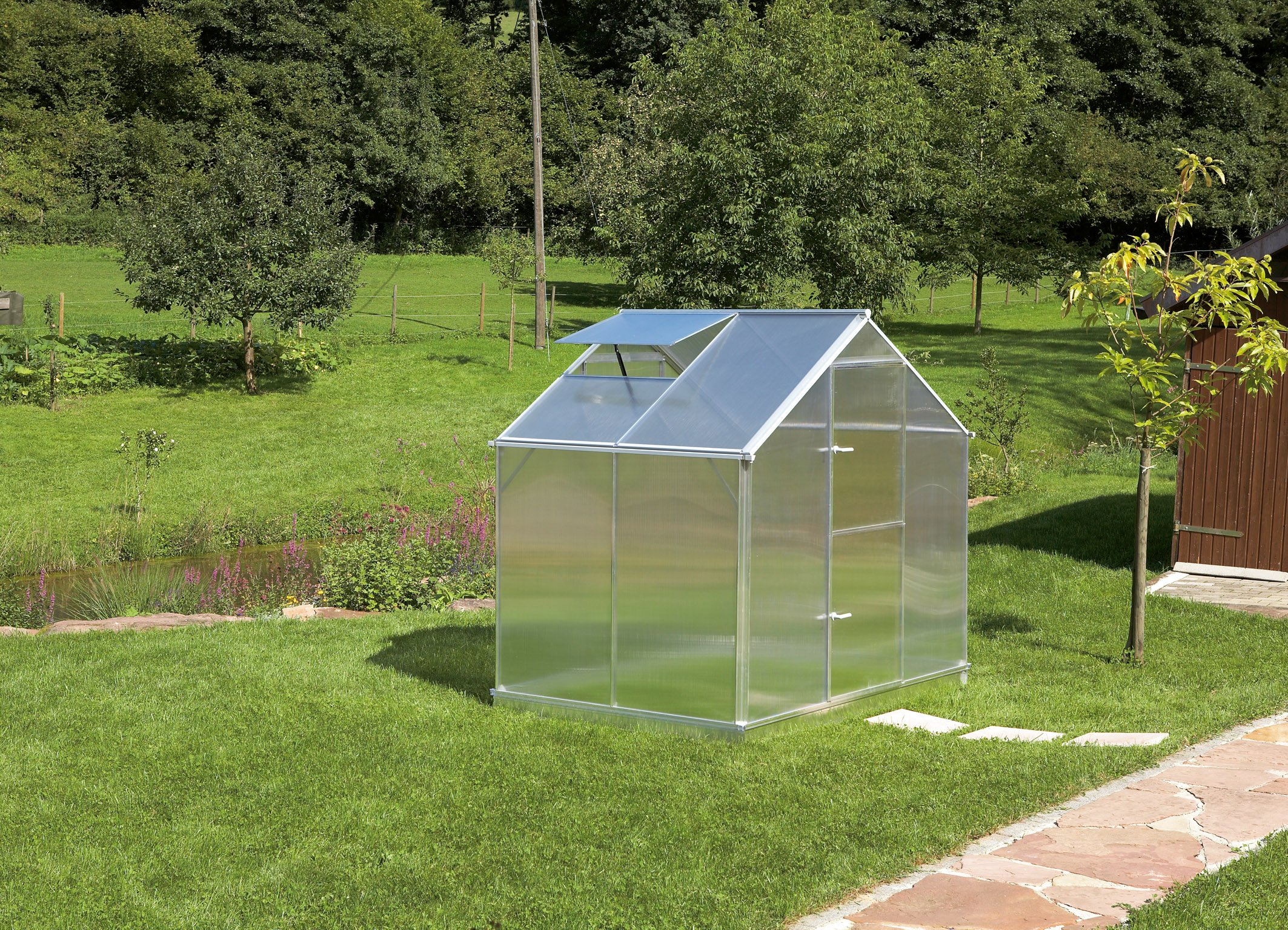 Gutta Aluminium Gewächshaus 3,50 m² Typ F2 Gutta Aluminium Gewächshaus 3,50 m² Typ F2