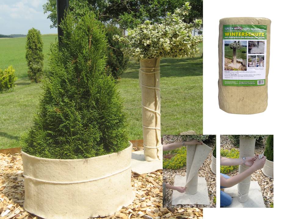 Winterschutzmatte aus Schafswolle Winterschutzmatte aus Schafswolle