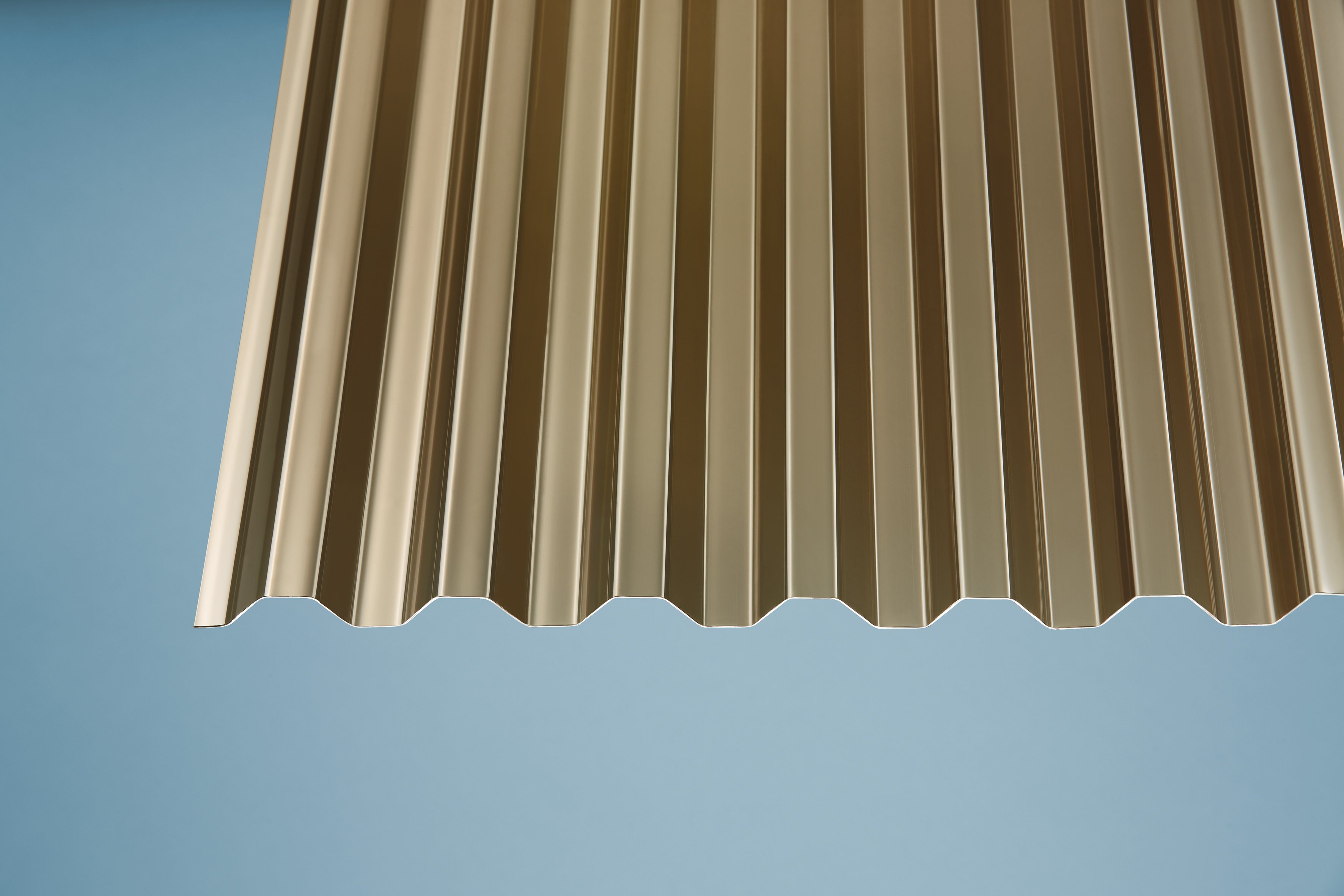 PVC Wellplatten Trapez 76/18 bronce - 0,8 mm