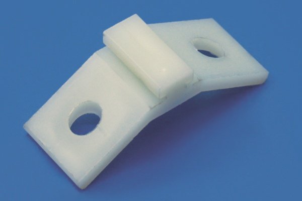 GWH 19 b Strebenverbinder gebogen weiss mit Nase GWH 19 b Strebenverbinder gebogen weiss mit Nase